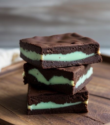 Jocelyn's Chocolate Fudge Bars (Fudge Mint Cookies recipe image
