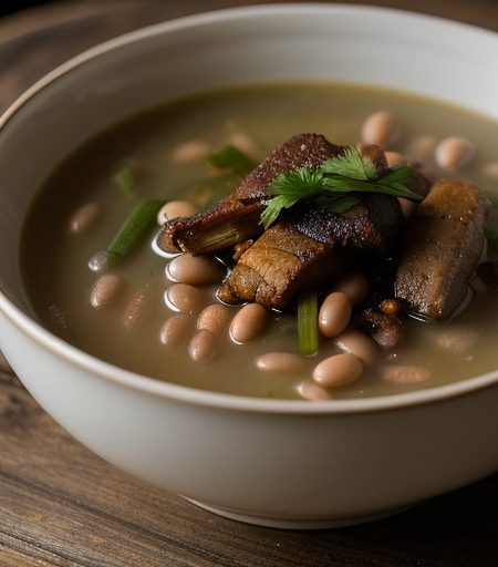 Jokai Bableves (Bean Soup a La Jokai recipe image