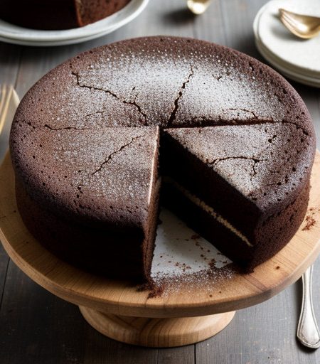 Judith Olney's Chocolate Buttermilk Cake recipe image