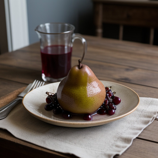 Juice Poached Pears recipe image