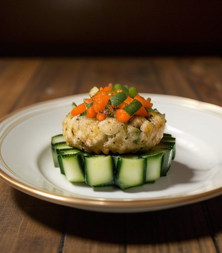 Jumbo Lump Crabcakes, Cucumber Carrot Salad and Chipotle recipe image