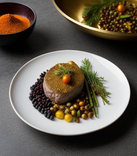 Juniper Marinated Medallions of Caribou Fillet recipe image