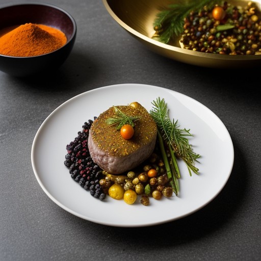Juniper Marinated Medallions of Caribou Fillet recipe image