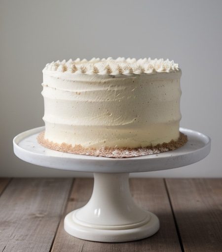 Kahlua White Chocolate Valentine Cake recipe image