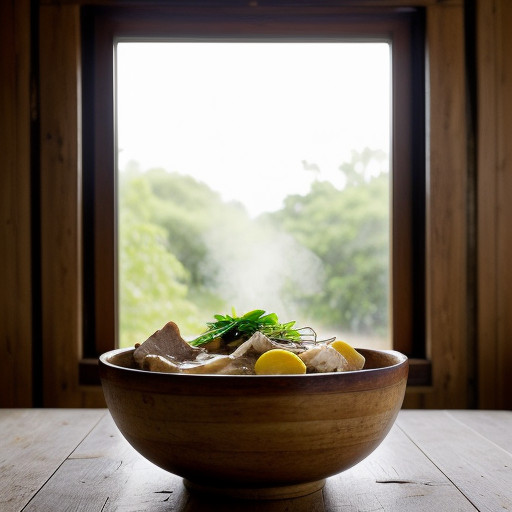 Kai Tom Khing (Chicken Soup With Lemon & Ging recipe image