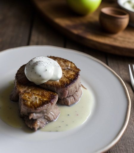Kalbsschnitzel Mit Joghurt (Veal Steaks With Yogurt recipe image