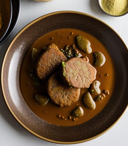 Kalbsschnitzel in Currysosse (Veal Steaks / L recipe image
