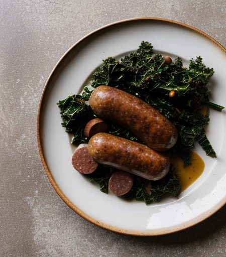 Kale & Sausage (Stamppot Van Boerenkool Met recipe image