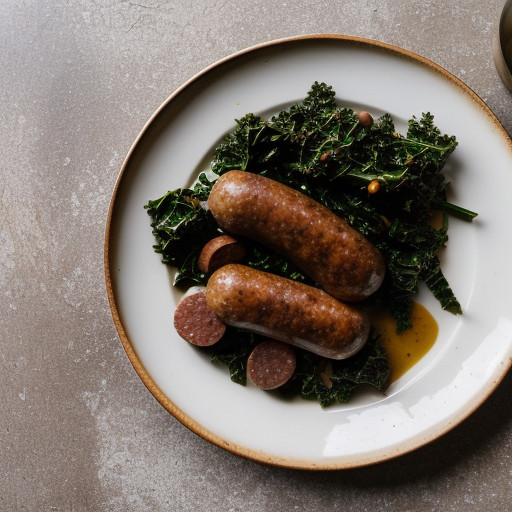 Kale & Sausage (Stamppot Van Boerenkool Met recipe image
