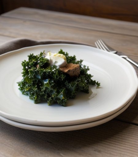 Kale With Cream recipe image