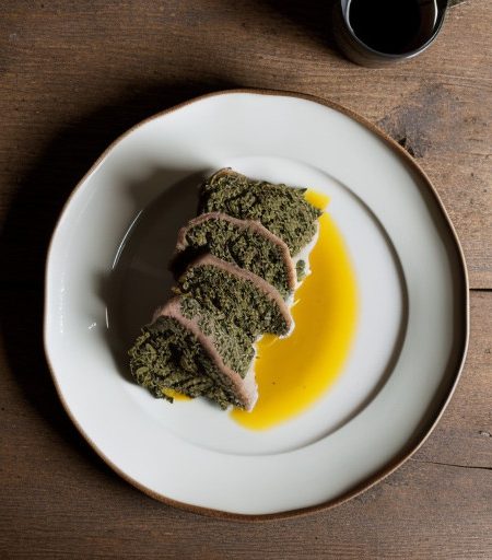 Kangaroo Escalopes With Spinach & Anchovy But recipe image