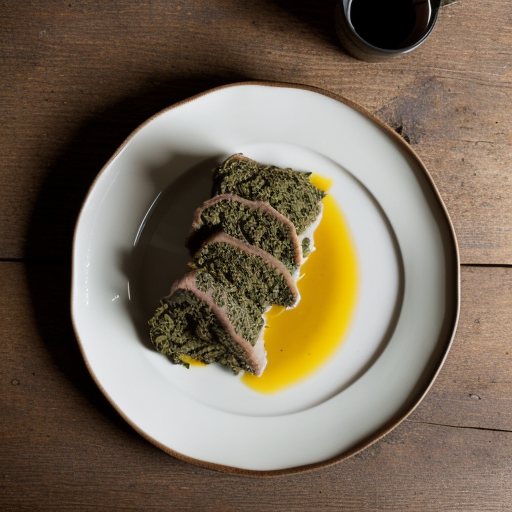 Kangaroo Escalopes With Spinach & Anchovy But recipe image
