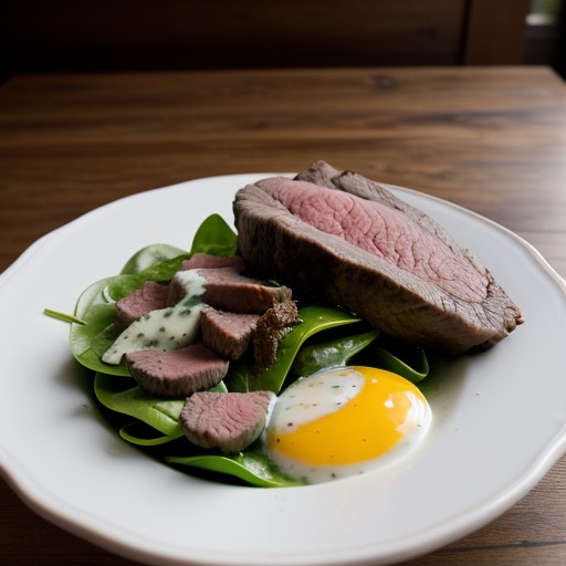 Kansas City Steak & Spinach Salad recipe image