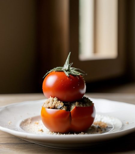 Kasha Stuffed Tomatoes recipe image