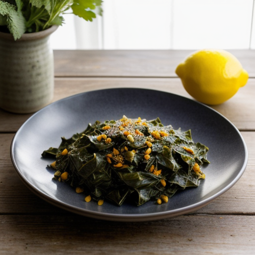 Kenyan-Style Collard Greens With Lemon recipe image
