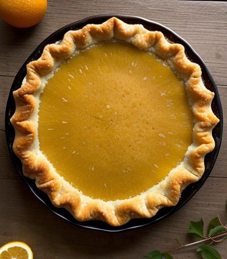 Key Lime and Candied Kumquat Peel Pie recipe image