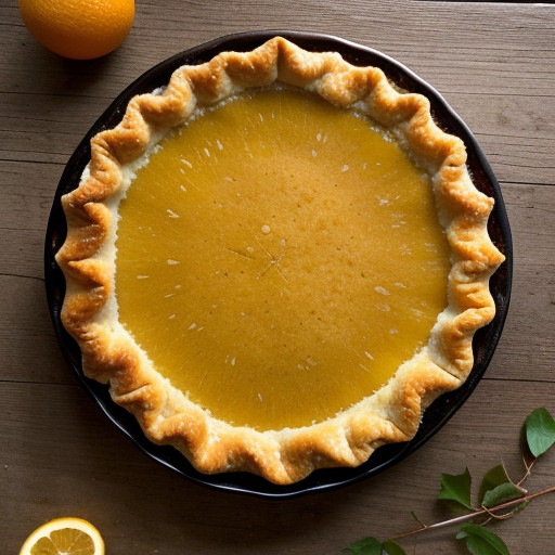 Key Lime and Candied Kumquat Peel Pie recipe image