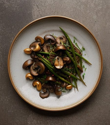 Khombi Tarkari (Spicy Mushrooms With Ginger A recipe image