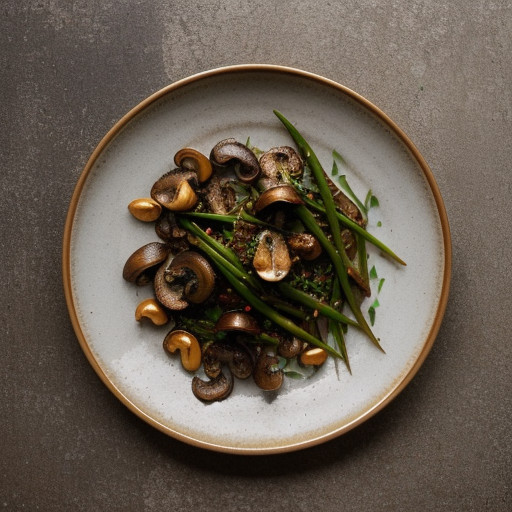 Khombi Tarkari (Spicy Mushrooms With Ginger A recipe image