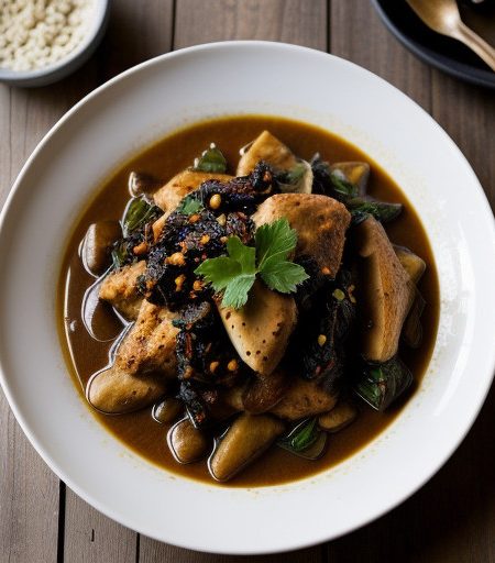 Khoresh-E Morgh-O Alu (Chicken & Prune Stew recipe image