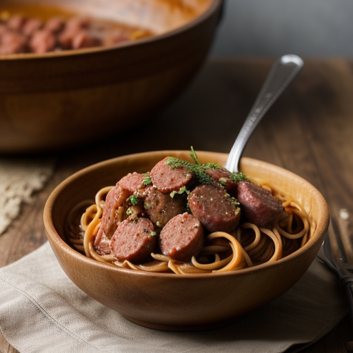 Kielbasa in Spaghetti Sauce..fkjm22 A recipe image