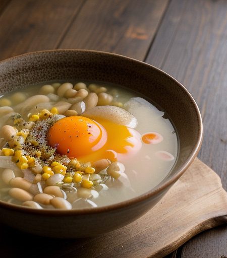 Kielbasi Bean Egg Drop Soup recipe image