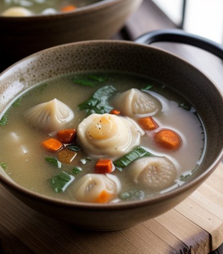 Klossel Suppe (Dumpling Soup recipe image