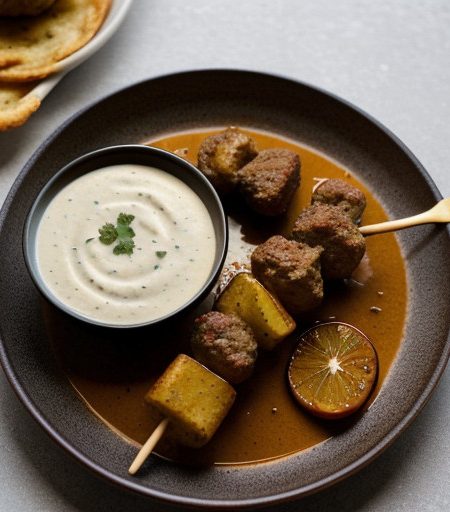 Kofta Kebabs in Spicy Cream Sauce recipe image
