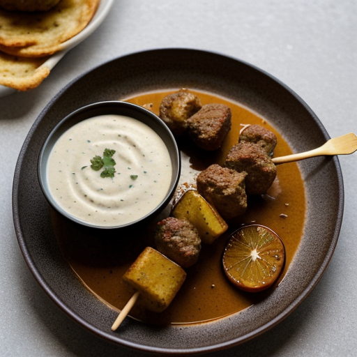 Kofta Kebabs in Spicy Cream Sauce recipe image