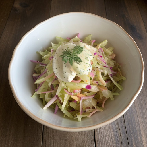 Kohlrabi Coleslaw With Paprika Dressing recipe image