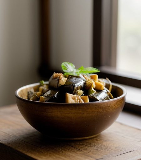 Korean Eggplant Salad recipe image