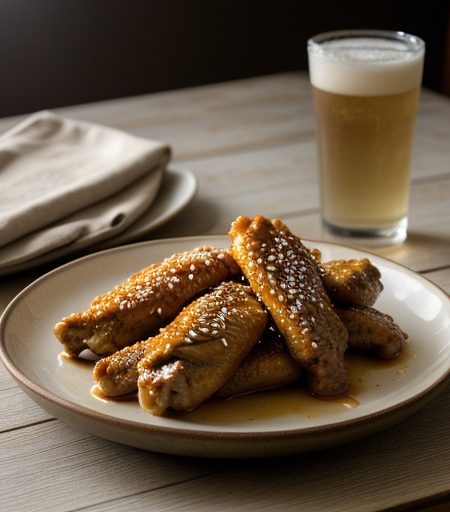 Korean Sesame Chicken Wings recipe image
