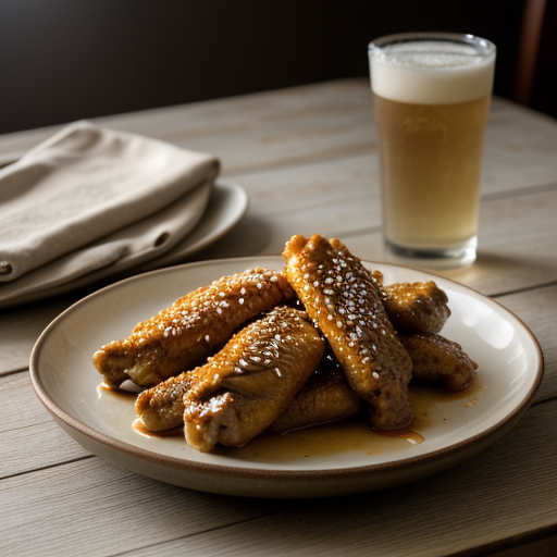 Korean Sesame Chicken Wings recipe image