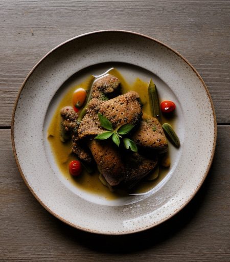 Kotopoulo Me Bamyes - Chicken With Okra recipe image