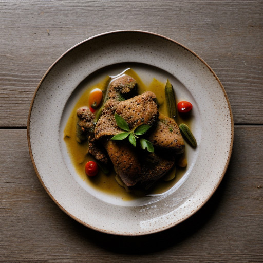Kotopoulo Me Bamyes - Chicken With Okra recipe image