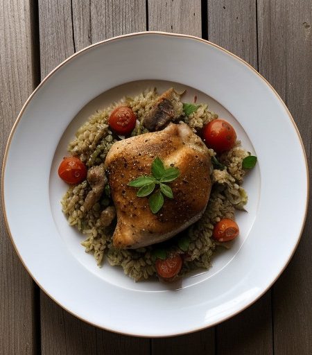 Kottopoula Me Pilafi (Chicken W/Pilaf recipe image