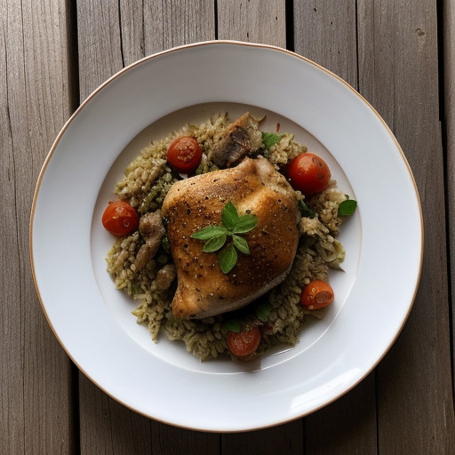 Kottopoula Me Pilafi (Chicken W/Pilaf recipe image