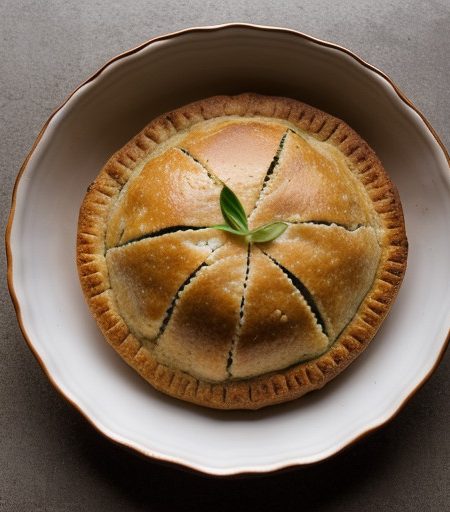 Kreatopita Therini (Summery Meat Pie recipe image