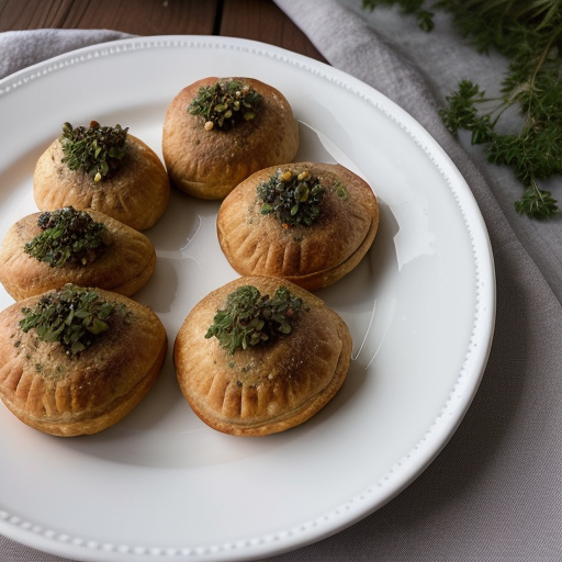 Kreatopitakia (Baked Savory Pastries W/ Seasoned Meat recipe image