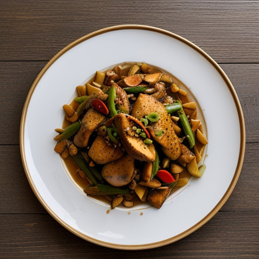 Kung Pao Chi (Chicken With Chiles & Nuts recipe image