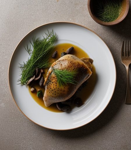 Kurinoye File So Smorchkani(Stuffed Chicken Breast W/Morels recipe image