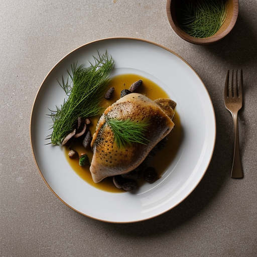Kurinoye File So Smorchkani(Stuffed Chicken Breast W/Morels recipe image