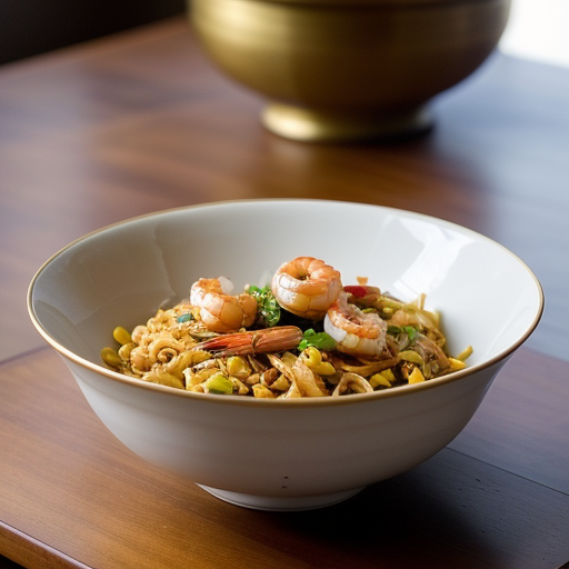 Kwitiaow Phad Thai (Thai-Fried Noodles and Sauce recipe image
