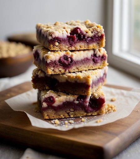 LACTO: Cranberry Cheese Bars recipe image
