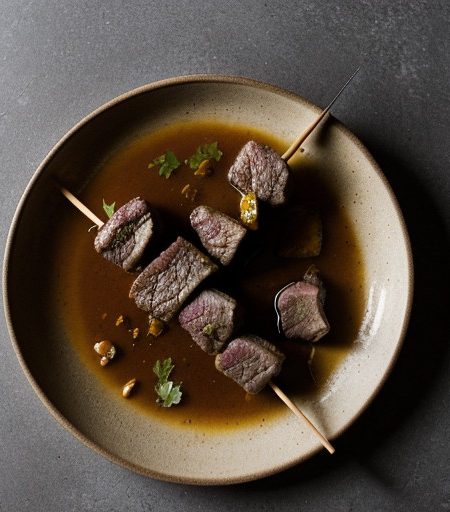 LAMB (Skewered With Salsa recipe image