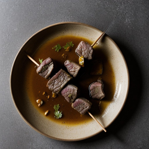 LAMB (Skewered With Salsa recipe image