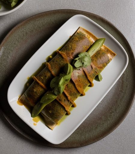 La Fogata's Green Chicken Enchiladas recipe image