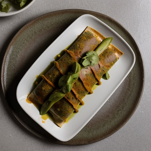 La Fogata's Green Chicken Enchiladas recipe image