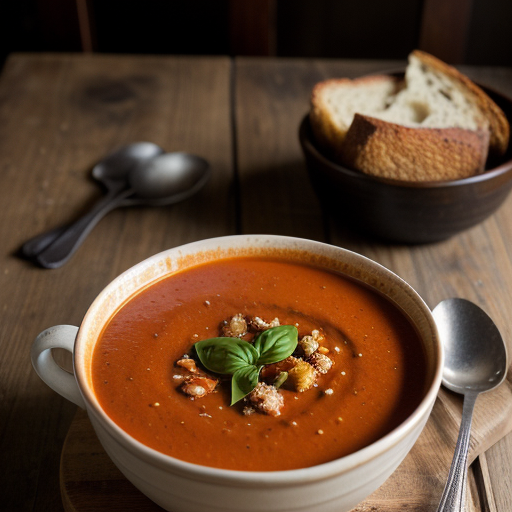 La Madeleine's Tomato Basil Soup recipe image