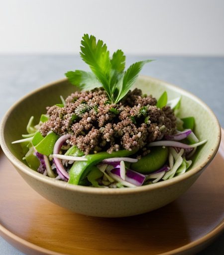 Laab Nuea (Ground Beef Salad recipe image